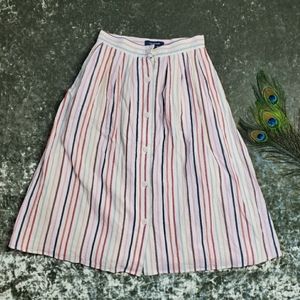 Modcloth Striped Midi Skirt